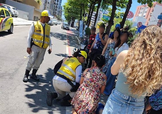 Ronda no Bairro registra dois acidentes com moto em Maceió; vítimas foram socorridas