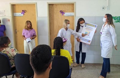 Unidades de Saúde da capital realizam ações alusivas ao Março Lilás