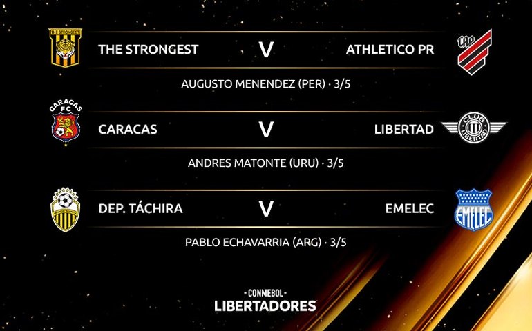 Árbitros escalados para a 4ª rodada da Fase de Grupos