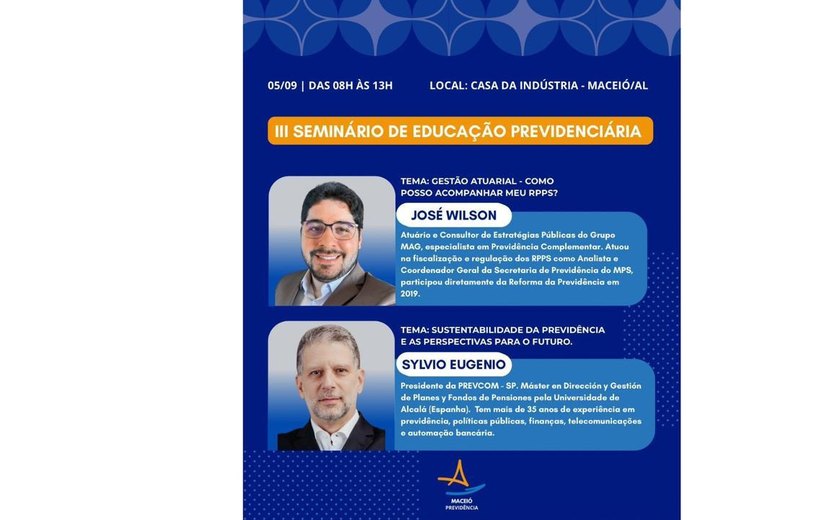 Seminário vai debater Educação Previdenciária na sexta (5)