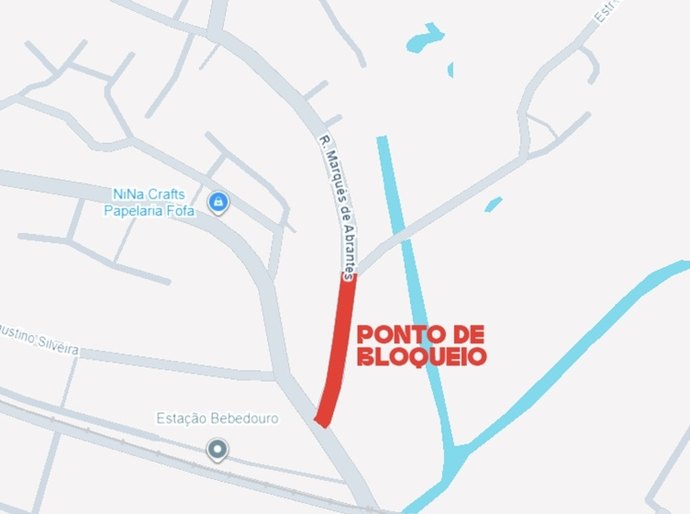 Rua Marquês de Abrantes será interditada temporariamente neste domingo
