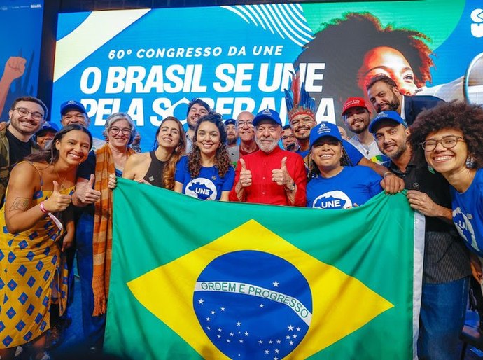 Durante 60º Congresso da UNE, presidente Lula sanciona lei que amplia assistência estudantil