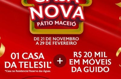 Shopping Pátio Maceió presenteia os cliente com uma casa nova neste fim de ano