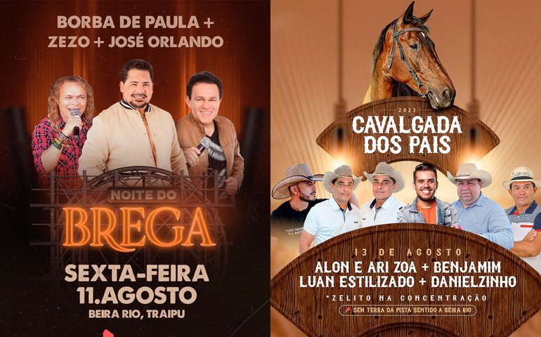 Noite do Brega e Cavalgada dos Pais: eventos agitam Traipu neste fim de semana