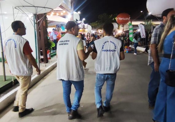 Vigilância Sanitária fiscalizou a venda de alimentos durante a Expoagro 2023