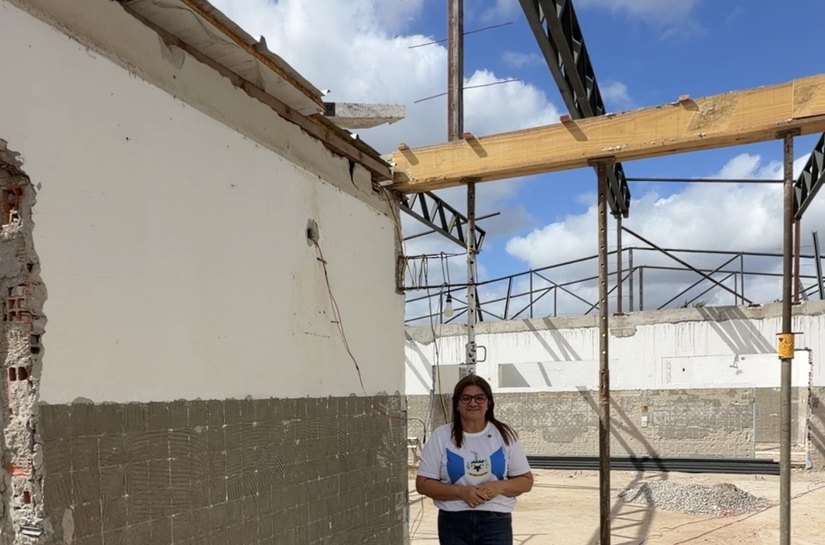 Ziane Costa visita obras de reforma escolar no Povoado Cruz e reafirma maior investimento da história da educação de Delmiro Gouveia