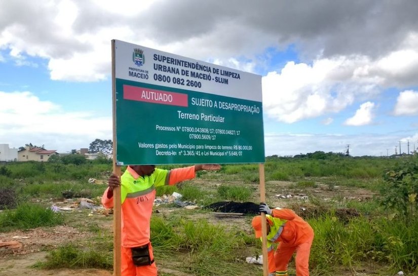 Slum intensifica fiscalização em terrenos particulares na capital alagoana