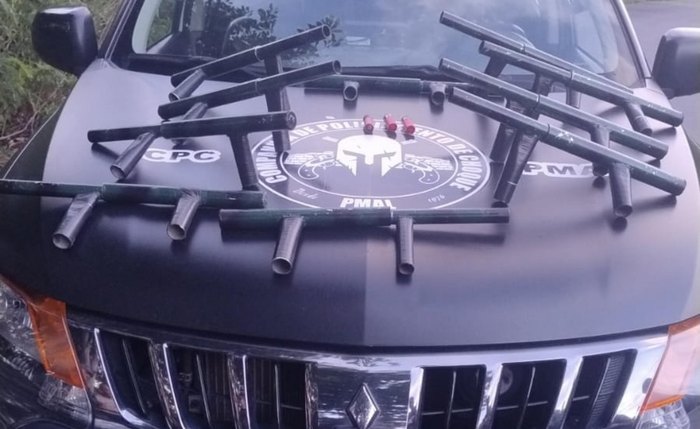 Material recolhido foi encaminhado à Central de Flagrantes