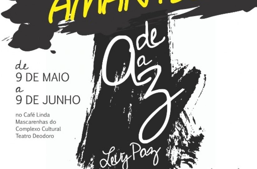 Amantes de A a Z, do artista Levy Paz, é a nova exposição do Café da Linda