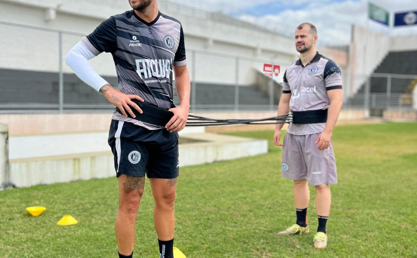 Recuperado de lesão, zagueiro Cristian Lucca segue trabalhando em Arapiraca