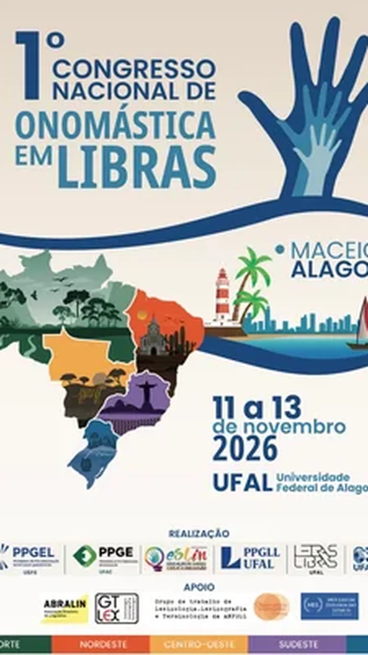 Ufal sedia congresso nacional de Onomástica em Libras em novembro, participe