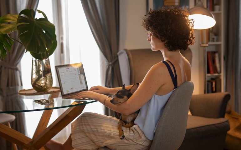 Trabalho remoto permanece em alta no país