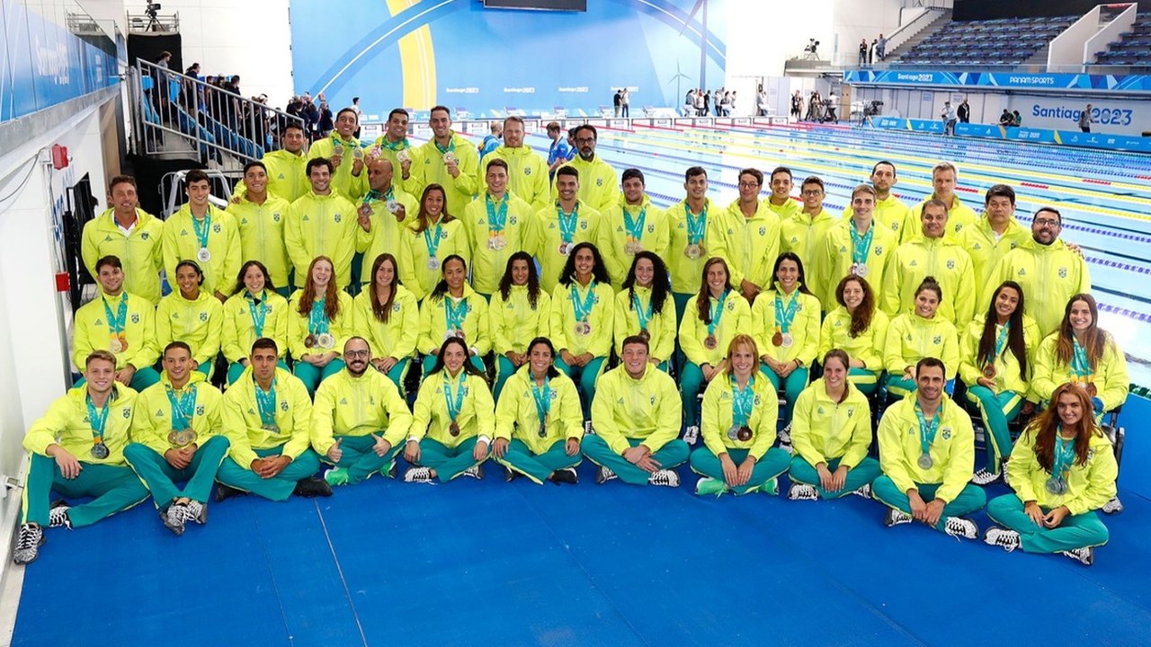 Natação brasileira encerra Pan-Americano de Santiago com 25 medalhas