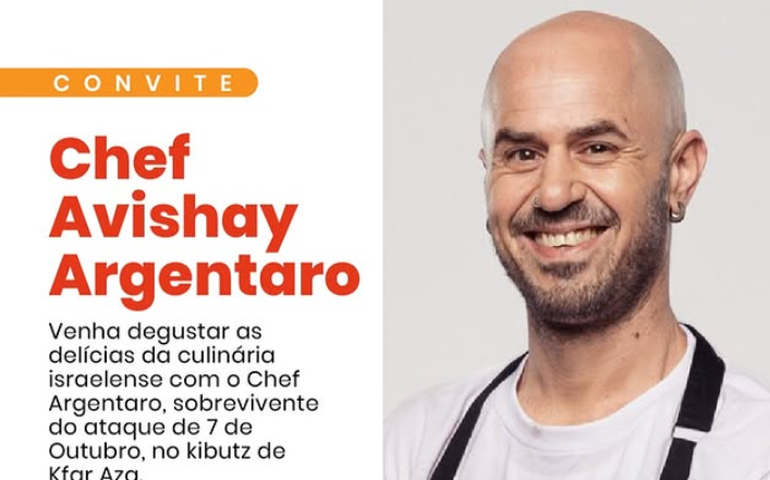 Chef israelense participa de intercâmbio gastronômico na Rocinha