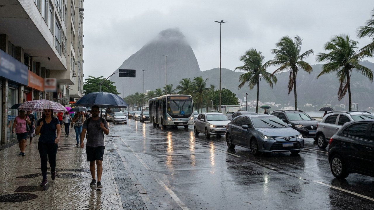 Rio terá quinta-feira chuvosa e temperatura não passa dos 22°C; veja previsão até domingo