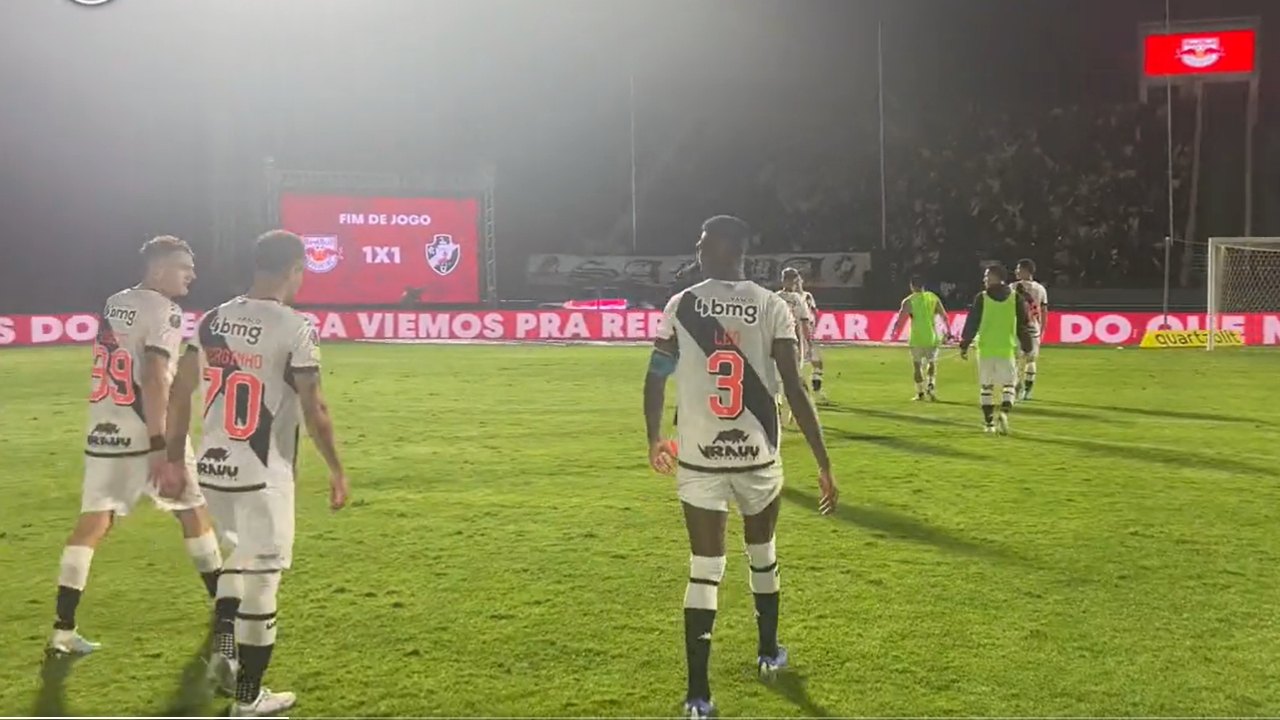 Vasco sai na frente, mas sofre empate do Red Bull Bragantino fora de casa