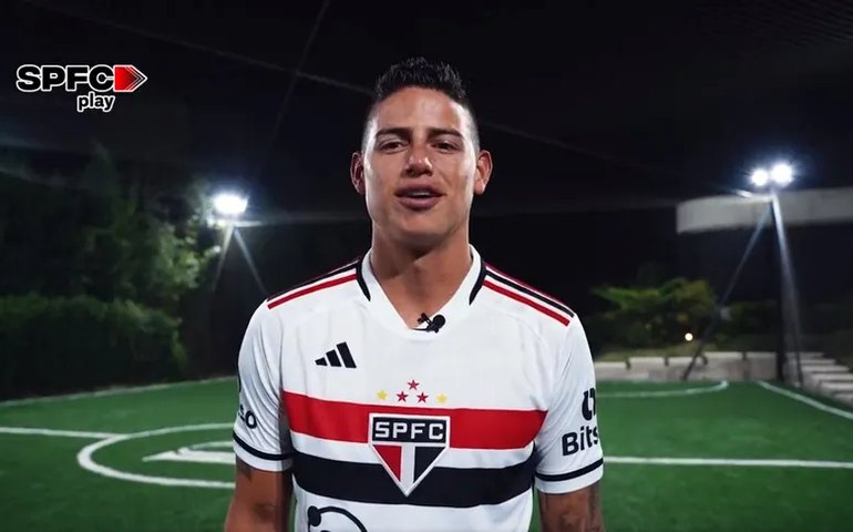 São Paulo anuncia a contratação do meio-campista James Rodríguez, ex-Real Madrid