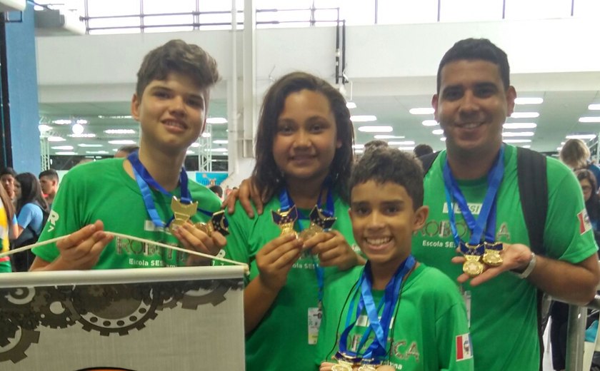 Escola Sesi conquista prêmio inédito na Olimpíada Brasileira de Robótica