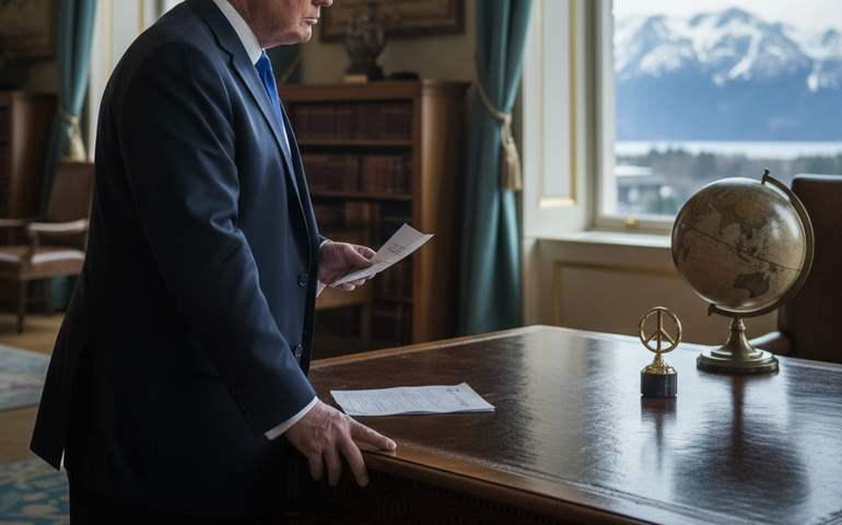 Trump culpa Noruega por não vencer Nobel e diz não se sentir obrigado a pensar apenas na paz