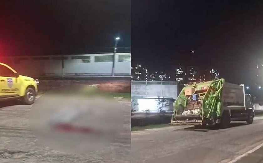 Gari morre atropelado por caminhão de lixo em Maceió