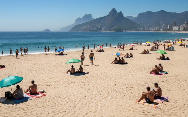 Verão começa com calor intenso e tempo firme no Rio após sábado chuvoso
