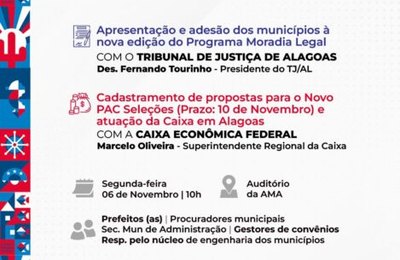 AMA faz reunião para falar de benefícios do Moradia Legal e PAC a municípios
