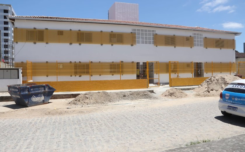 Superintendência do Ronda no Bairro faz vistoria em obras da futura base do Programa em Arapiraca