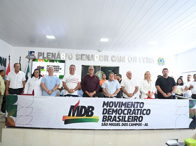 MDB de São Miguel dos Campos realizou convenção e ato de filiação no sábado, 26