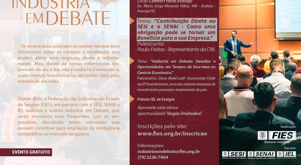 FIES promove segundo "Indústria em Debate" / Foto: 0000000