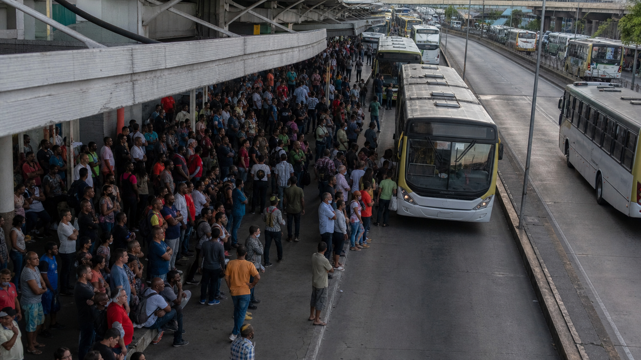 Rodoviários do Rio suspendem greve após três dias de paralisação; negociação continua