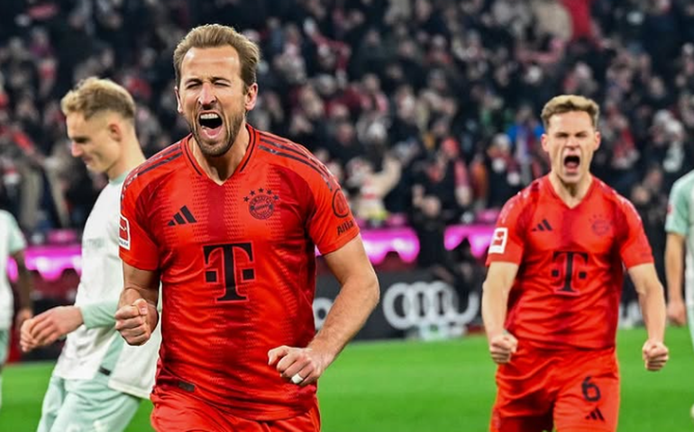 Harry Kane marca duas vezes, Bayern vence Werder Bremen e aumenta folga na liderança do Alemão