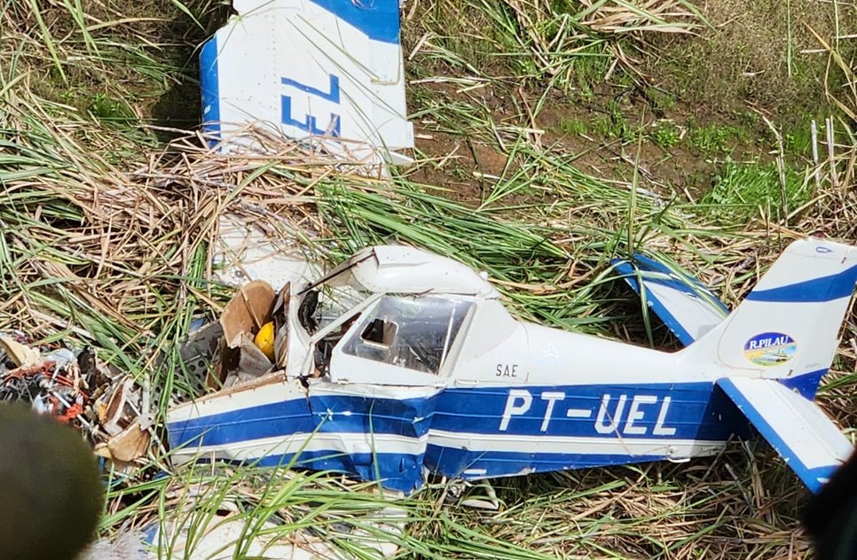 FOTO 6 - QUEDA DE AVIÃO AGRÍCOLA NO INRTERIOR DO ESTADO / Foto: Foto: SSP/ Divulgação