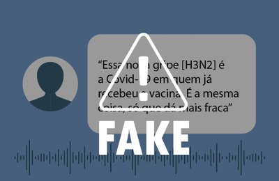 É falso que H3N2 seja o novo CoronaVírus em pacientes já vacinados contra a Covid-19