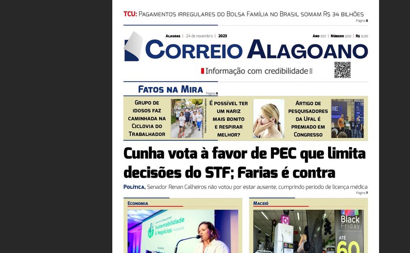 Cunha vota à favor de PEC que limita decisões do STF; Farias é contra