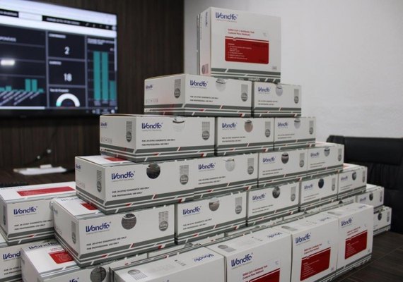 Saúde envia mais de 13 mil testes rápidos de Covid-19 para os 102 municípios alagoanos