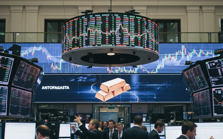 Antofagasta avança em Londres após alta na produção de cobre e ouro