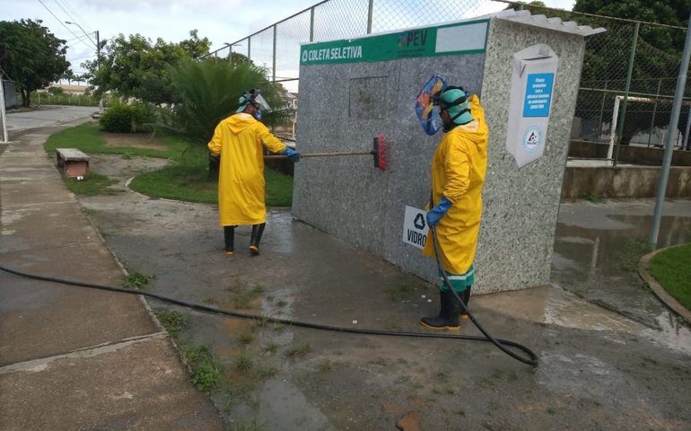 Prefeitura inicia desinfecção nos Pontos de Entrega Voluntária