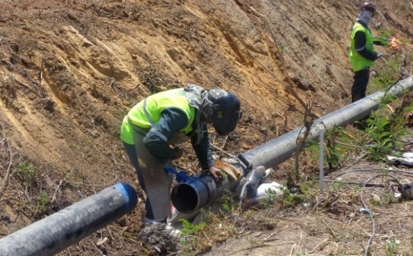 Arsal vistoria obras da duplicação do gasoduto Pilar- Marechal