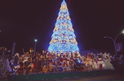 Espetáculo de luzes marca abertura do Natal da FelizCidade no Pilar