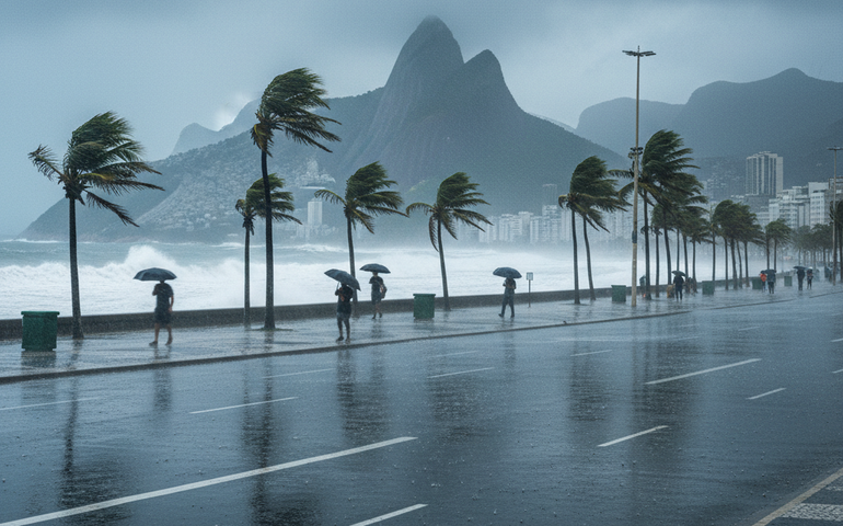 Após noite de temporal no Rio, cidade pode registrar novas pancadas de chuva nesta terça-feira