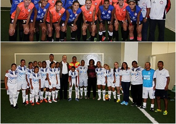 Ministro assiste a goleada no campeonato de Futebol Feminino Caixa
