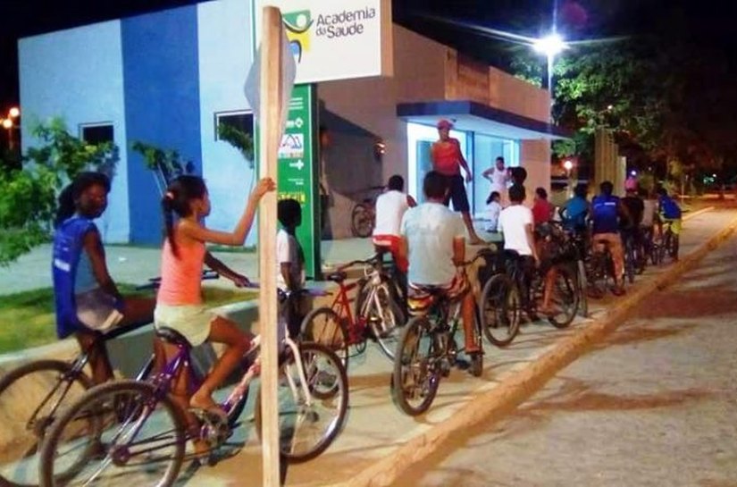 Projeto com bicicleta envolvendo crianças ganha força em Igaci