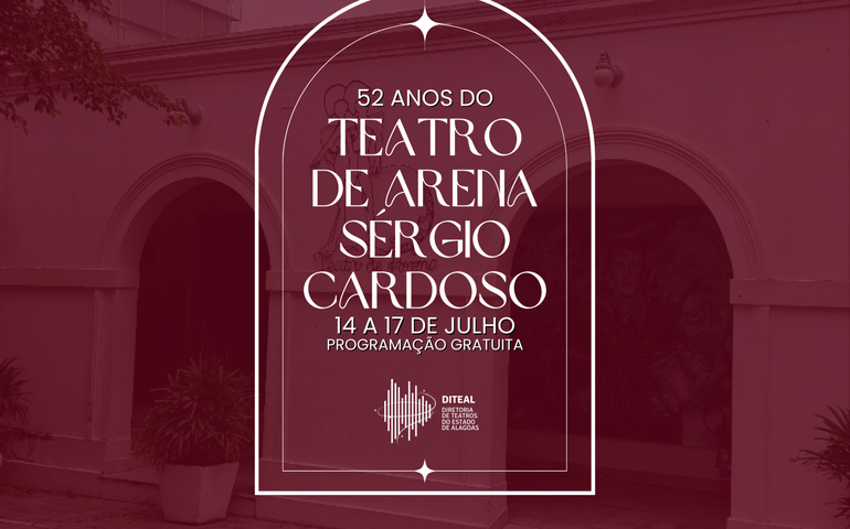  Teatro de Arena Sérgio Cardoso celebra 52 anos com programação especial e gratuita 