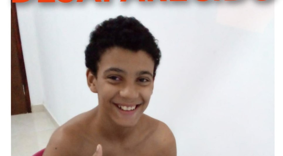 Adolescente está desaparecido / Foto: Divulgação