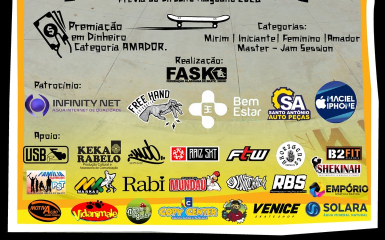 FASK Realiza prévia do Circuito do Alagoano de Skate