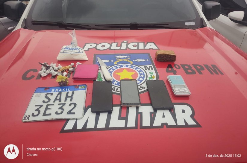 Polícia Militar prende trio suspeito de tráfico no Clima Bom, em Maceió