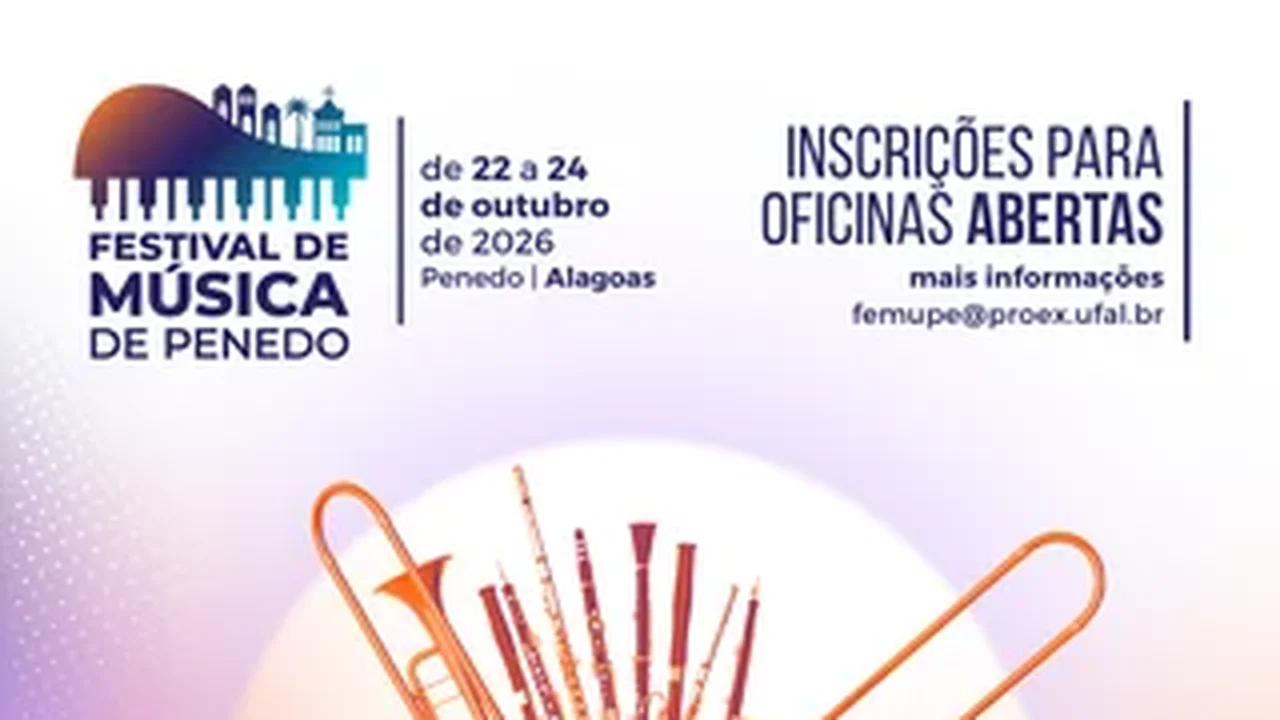 Estão abertas as inscrições para oficinas e workshops do Festival de Música de Penedo