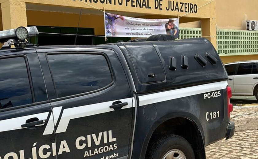 PC interroga suspeito e trabalha no esclarecimento de crimes no Sertão de Alagoas