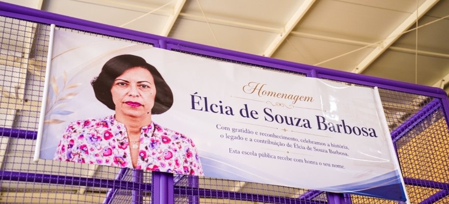 O CMEI homenageia a professora Élcia de Souza Barbosa, reconhecida pela contribuição à educação em Alagoas e pela dedicação às crianças e à escola. Foto: Mel Cleto/Ascom Semed