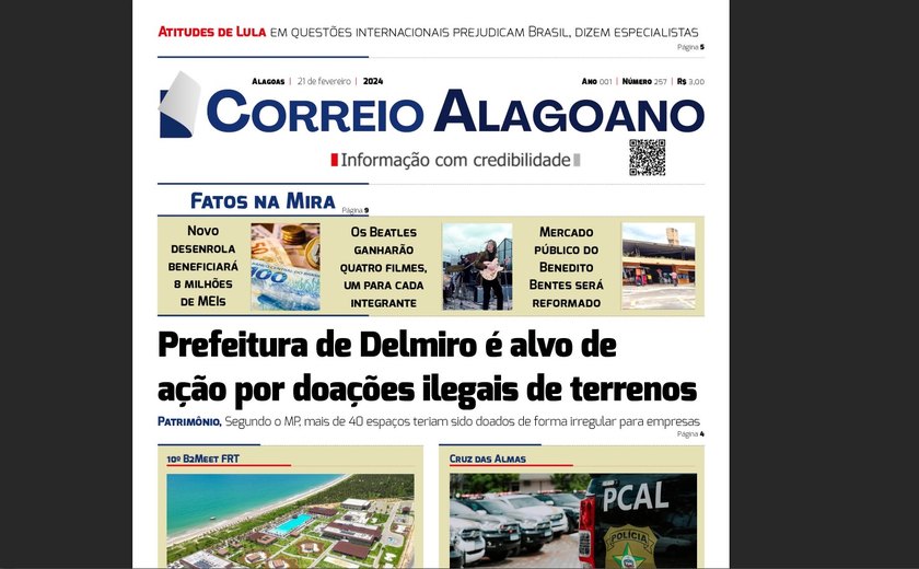 Prefeitura de Delmiro é alvo de ação por doações ilegais de terrenos